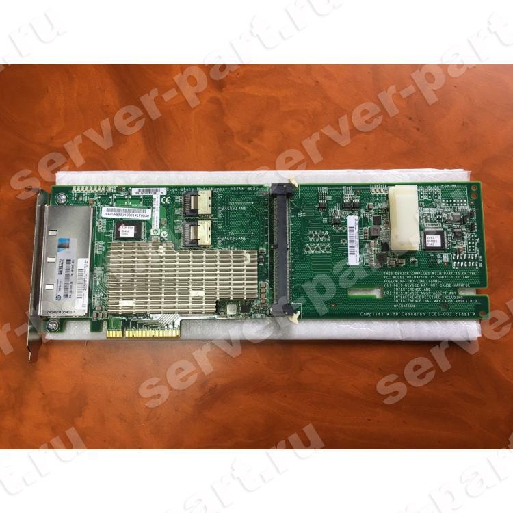 Контроллер SAS RAID HP Smart Array 0(1)Gb Int-2xSFF8087 Ext-4xSFF8088 (miniSAS) 24xSAS/SATA RAID60 U600 PCI-E8x 2.0(488948-001)