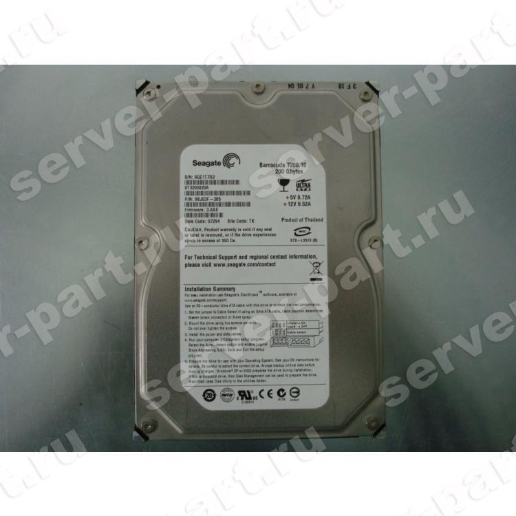 Жесткий Диск Seagate Barracuda 7200.10 200Gb (U100/7200/8Mb) IDE(ST3200820A)