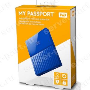 Внешний Жесткий Диск Western Digital My Passport 2Tb 5Гбит/сек 2,5" USB 3.0 Black(WDBUAX0020BBL-EEUE)