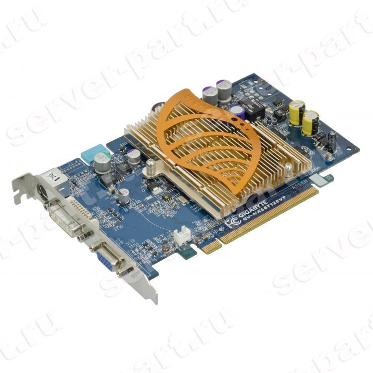 Видеокарта Gigabyte GF6600GT 128Mb 128Bit GDDR3 DVI TV-In/TV-Out SLI PCI-E16x(GV-NX66T128VP)