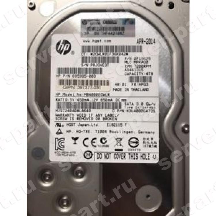 Жесткий Диск HP (Hitachi) Ultrastar 7K4000 HUS724040ALA640 4Tb (U600/7200/64Mb) 512n 6G SATAIII For Gen5 Gen5p Gen6 Gen7(718685-001)