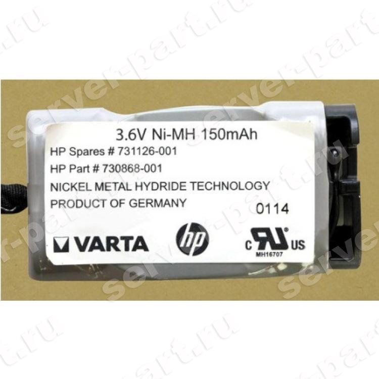 Батарея Резервного Питания (BBU) HP Flash Backed Write Cache (FBWC) Capacitor Pack (Varta) 3,6v (4,3v) 150mAh 914mm For Smart Array P430 P431 P830 DL580 Gen8 StoreVirtual 3200 3000 SV3200 SV3000(730868-001)