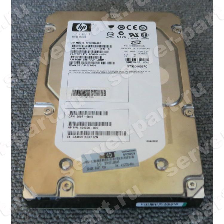 Жесткий Диск HP (Seagate) Cheetah 15K.6 ST3300656FC 300Gb (U4096/15000/16Mb) 40pin Fibre Channel 3,5" For StorageWorks EVA 4400 6400 8400 M6412 EVA 4100 4000 6100 6000 8100 8000 M5314(AG690-64201)