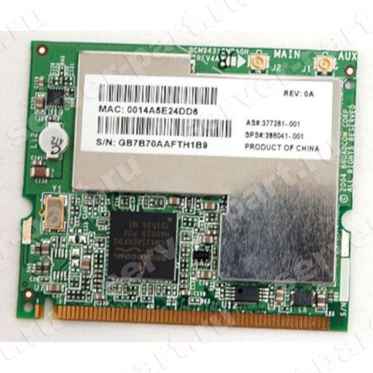 Модуль WiFi HP (Broadcom) DW1470 802.11a/g 54Mbit/s miniPCI(416939-001)