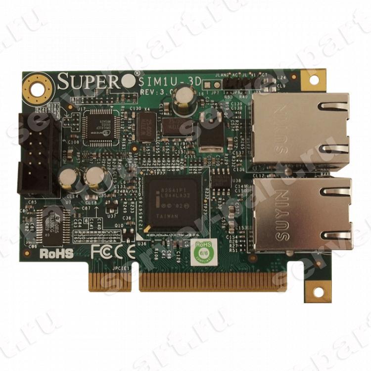 Контроллер Удаленного Управления SuperMicro IPMI 2.0 KVM-Over-LAN для X7DBX-8 X7DBP-8 X7DBX-I H8DMR-82 H8DMR-i2 SC814 SC816 SC819(AOC-SIM1U-3D)