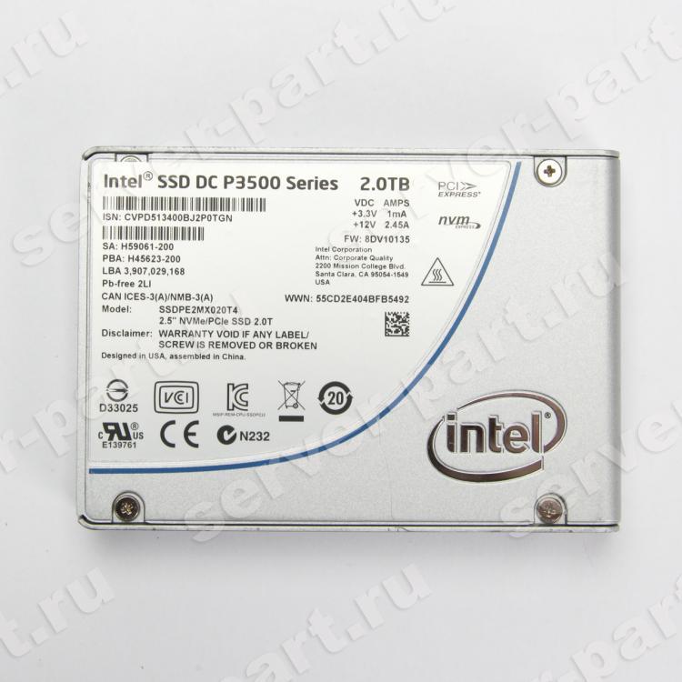 SSD Intel SSD DC P3500 Series 2Tb 4 TRIM MLC PCI E4x 3.0 2 5 15mm 939933