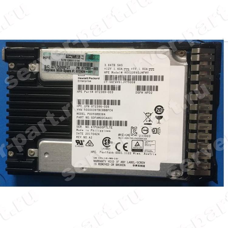 Твердотелый Накопитель SSD SAS HP (Toshiba) 3.84Tb 12G MLC SAS 2,5" For Proliant Gen8 Gen9 Gen10 P2000 G3 MSA2062 MSA2060 MSA2052 MSA2050 MSA2042 MSA2040 MSA2000 MSA1060 MSA1050 MSA1040 D2700(872434-001)