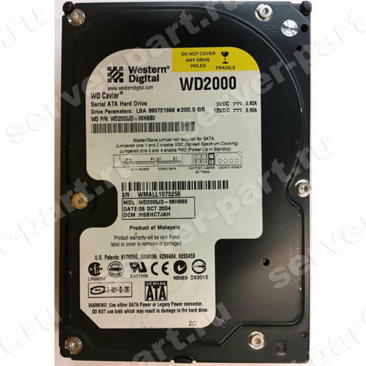 Жесткий Диск Western Digital Caviar SE 200Gb (U150/7200/8Mb) SATA(WD2000JD-00GBB0)