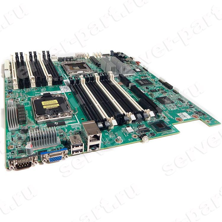 Материнская Плата HP i5520 Dual Socket 1366 18DDR3 6SATAII PCI-E16x 2.0/Riser PCI-E8x SVGA 2xGbLAN E-ATX 6400Mhz 1U For DL160G6 SL160zG6 Xeon 56xx 55xx(593347-003)