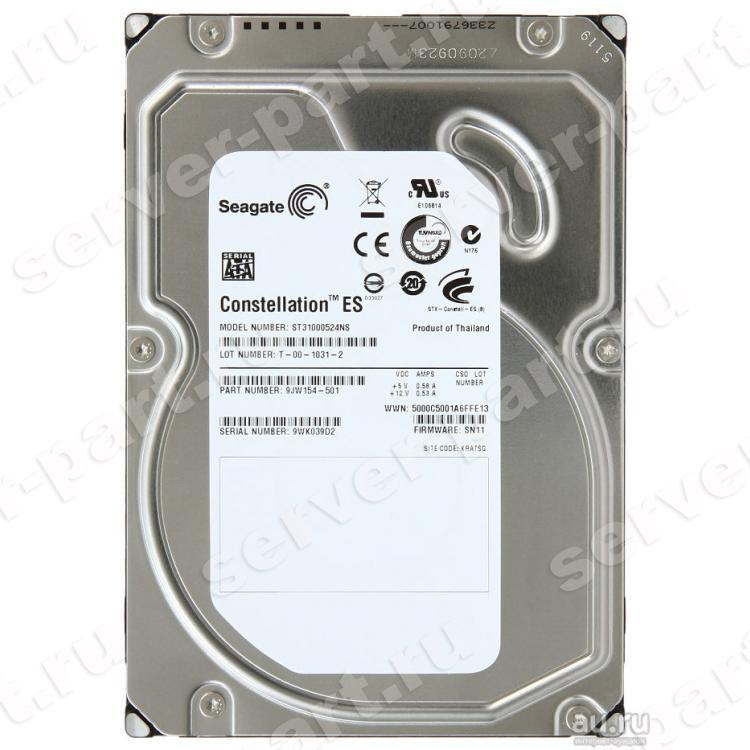 Жесткий Диск Seagate Constellation ES 1Tb (U300/7200/32Mb) SATAII(ST31000524NS)