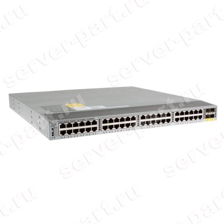Коммутатор Cisco Nexus 2248TF 48port-1000Mbps 1000Base-T 4xSFP+ 10GBase-LR 2x400Wt 1U 19"(N2K-C2248TP-1GE=)