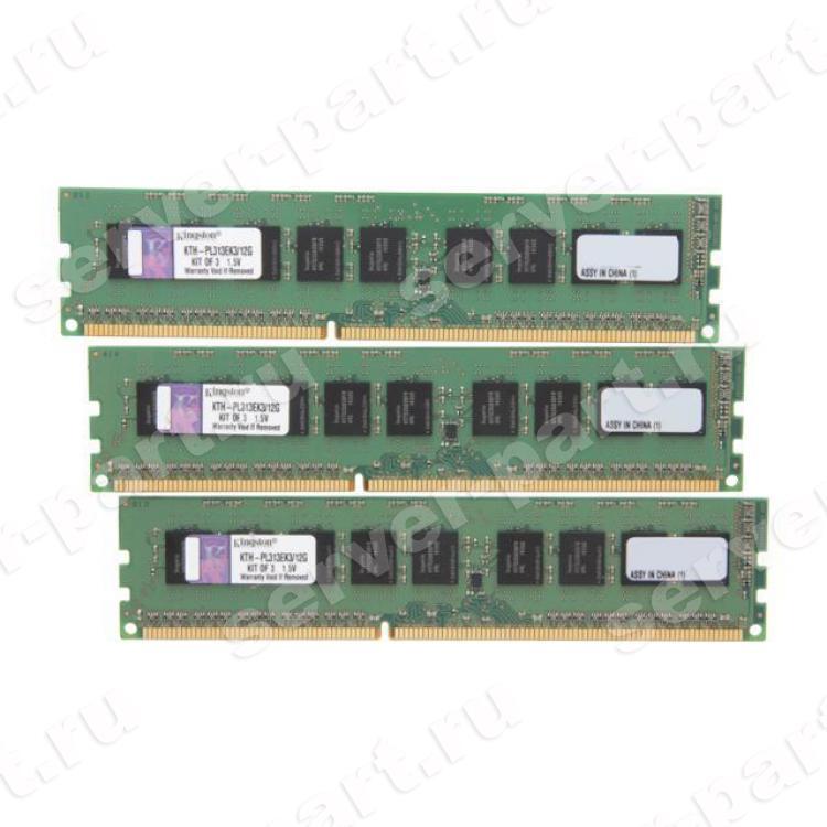 RAM DDRIII-1333 Kingston 12Gb (3x4Gb) 2Rx8 ECC PC3-10600E For HP 500672-B21 NL787AV(KTH-PL313EK3/12G)