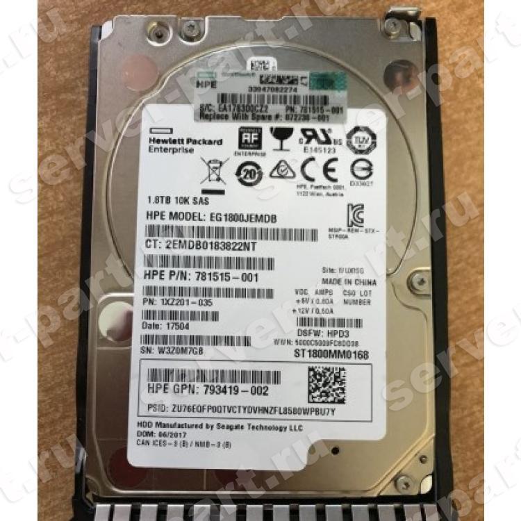 Жесткий Диск HP (Seagate) Enterprise Performance 10K HDD v8 ST1800MM0168 1.8Tb (U1200/10000/128Mb) 512e 12G SAS 2,5" For Gen8 Gen9 Gen10(872483-008) Жесткий Диск HP (Seagate) Enterprise Performance 10K HDD v8 ST1800MM0168 1.8Tb (U1200/10000/128Mb) 512e 12G SAS 2,5" For Gen8 Gen9 Gen10(872483-008)