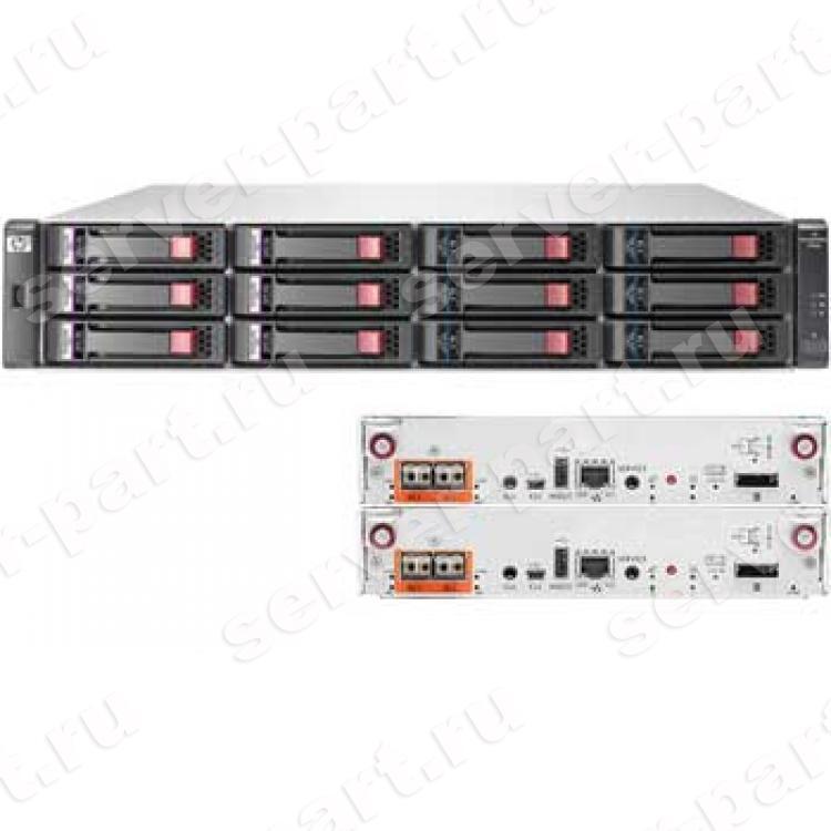 Система Хранения HP P2000 G3 FC MSA Dual Controller LFF Modular Smart Array System 12xSAS/SATA LFF 3,5'' I/O 2xControllers SAS/FC 2x595Wt 2U(582938-001)