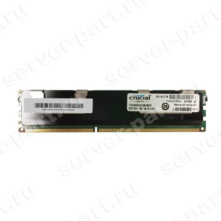 RAM DDRIII-1333 Crucial (Micron) 32Gb 4Rx4 REG ECC PC3L-10600R-9(MT72KSZS4G72PZ-1G4E2)