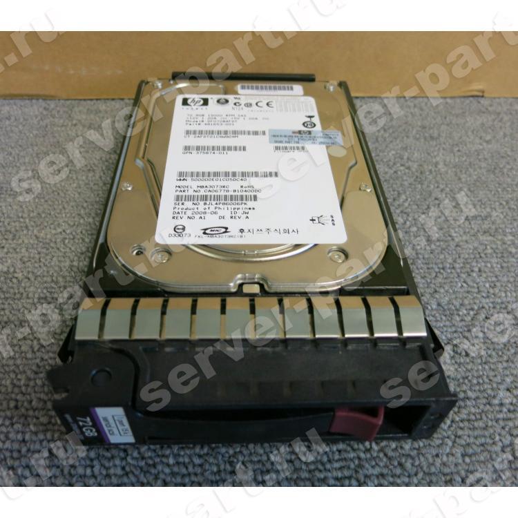 Жесткий Диск HP (Fujitsu) MBA3073RC 72,8Gb (U300/15000/16Mb) Dual Port SAS 3,5" For Gen4 Gen5 Gen6 Gen7(462587-002)