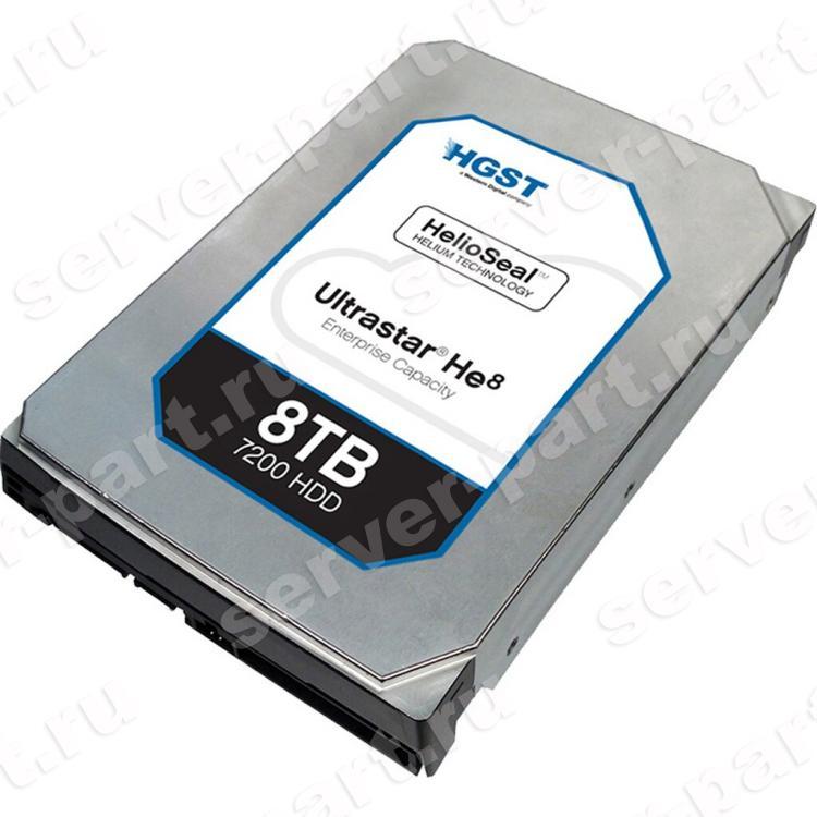 Жесткий Диск HGST Ultrastar He8 8Tb (U600/7200/128Mb) Helium AF Instant Secure Erase 4Kn 6G SATAIII 3,5"(HUH728080ALN600)