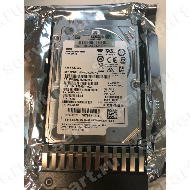 Жесткий Диск HP (Seagate) Enterprise Performance 10K HDD v9 ST1200MM0009 1.2Tb (U1200/10000/256Mb) 512n 12G SAS 2,5" For Gen5 Gen6 Gen7 Gen8 Gen9 Gen10 MSA2052 MSA2050 MSA2042 MSA2040 MSA1050 MSA1040(J9F48A)