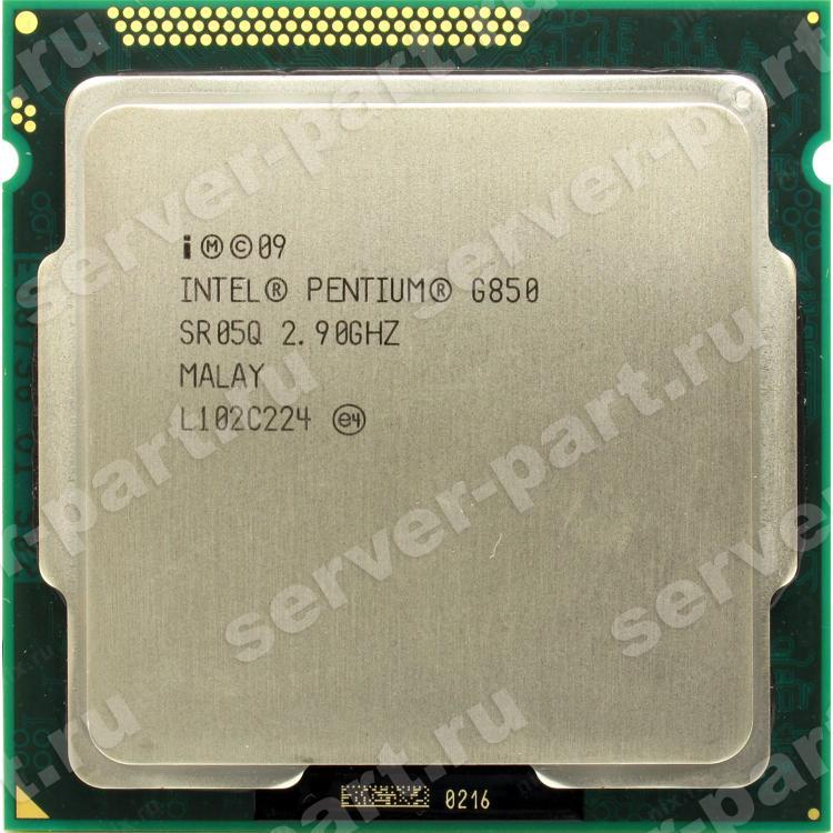 Процессор Intel Pentium 2900Mhz (5000/L3-3Mb) 2x Core 65Wt Socket LGA1155 Sandy Bridge(G850)