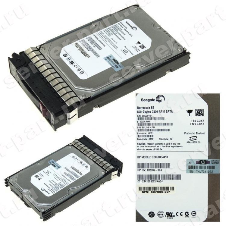 Жесткий Диск HP (Seagate) Barracuda ES ST3500630NS 500Gb (U300/7200/16Mb) NCQ SATAII For Gen5 Gen5p Gen6 Gen7(416496-004)