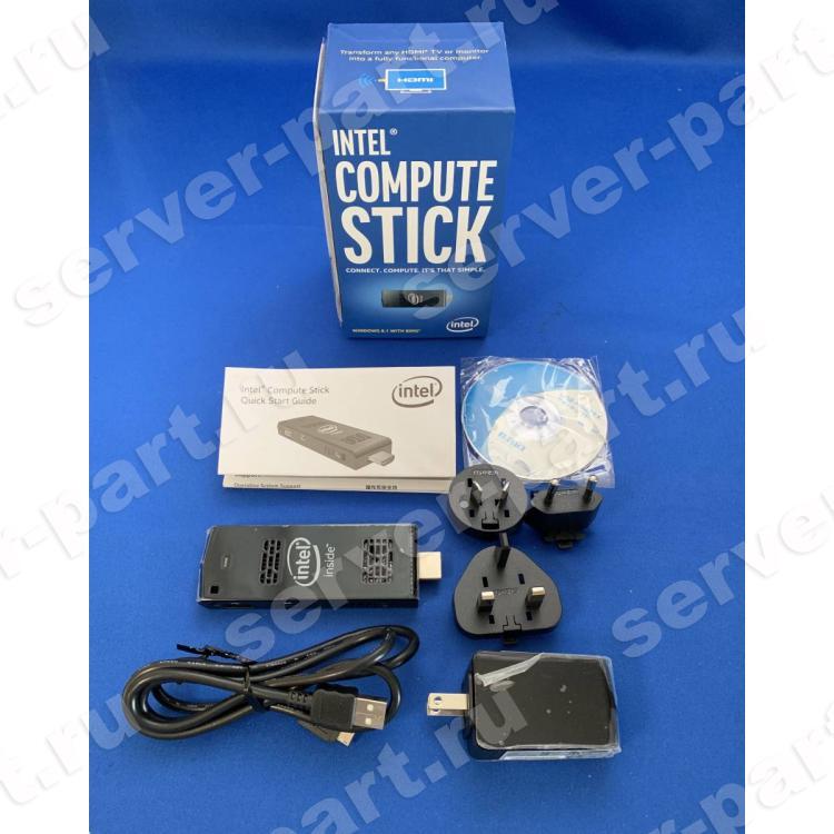 Неттоп Intel Compute Stick Atom QC Z3735F 1.83Ghz/ 2Gb DDRIIIL/ HDMI/ 32Gb eMMC/ Wi-Fi/ Bluetooth/ microSD/ 1USB2.0/ HDMI/ Windows 8.1(BOXSTCK1A32WFC)