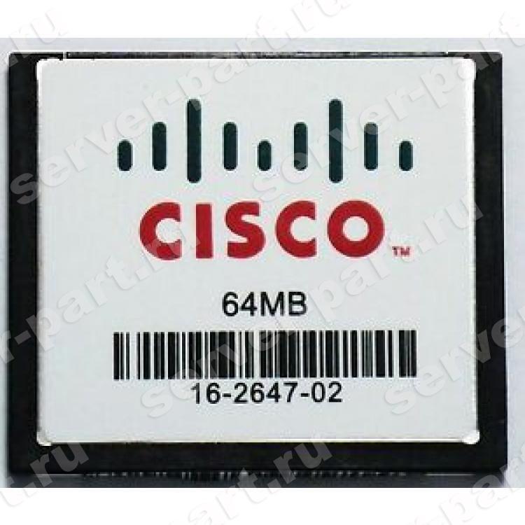 Карта CF Cisco Compact Flash 64Mb For Router 1800 1801 1841 1811 1841 1861 2800 2801 2811 2821 2851 3725 3745(MEM1800-64CF=)
