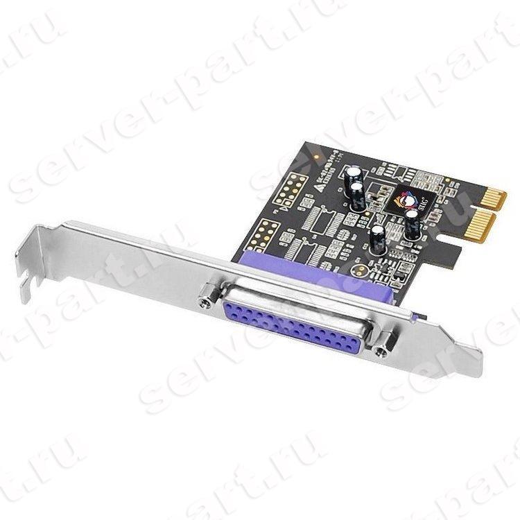 Epp enhanced parallel port. Adapter pci express parallel port. low profile pci bracket.