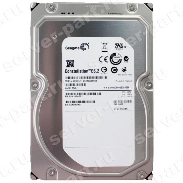 Жесткий Диск Seagate Constellation ES.2 3Tb (U600/7200/64Mb) 6G SATAIII(ST33000650NS)