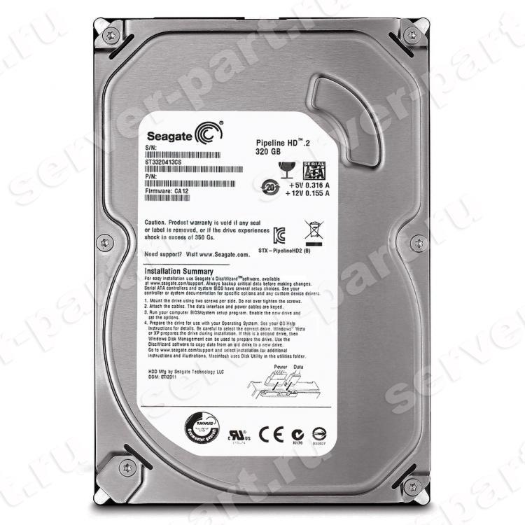 Жесткий Диск Seagate Pipeline HD.2 320Gb (U300/5900/16Mb) SATAII(ST3320413CS)
