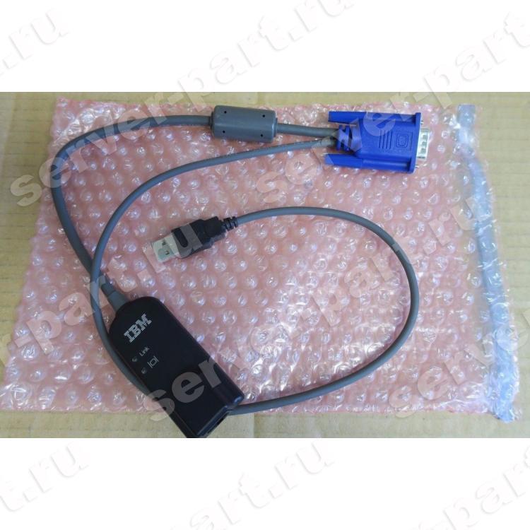 KVM Кабель Lenovo Virtual Media Conversion Option Gen2 (VCO2) KVM Console USB Interface Adapter RJ45 - Video&1xUSB For GCM16 GCM32(46M4177)