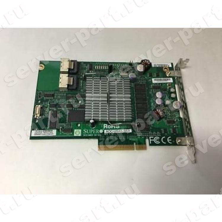 Контроллер SAS RAID SuperMicro Intel IOP348 256Mb DDRII Int-2xSFF8087 8xSAS/SATA RAID50 U300 UIO PCI-E8x For Motherboards H8DGU-LN4F+ H8DGU-F H8SMU H8DMU+ PDSMU X7DAL-E X7DAL-E+ X7DBN X7DBU X7DCU X7DWA-N X7DWN+ X7DWU Servers(AOC-USAS-S8iR)