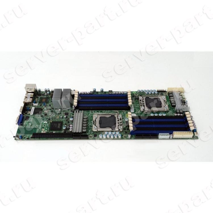 Материнская Плата Supermicro i5520 Dual Socket 1366 12DDR3 6SATAII PCI-E16x Riser SVGA 2xGbLAN BladeATX 6400Mhz 1U-Twin For CSE-808T-1200B CSE-808T-780B CSE-809T-1200B CSE-809T-780B CSE-827H-R1200B CSE-827H-R1400B CSE-827T-R1400B(X8DTT-F)