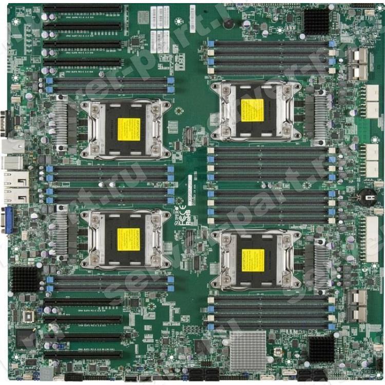 Материнская Плата SuperMicro iC602 Quad Socket 2011 32DDR3 8SAS 2SATAIII 4SATAII 4PCI-E16x 3.0 SVGA 2x10GbLAN IPMI E-ATX 8000Mhz For CSE-818A-1K43LPB CSE-828TQ-R1K43LPB CSE-418E16-R1K62B CSE-418E16-R1K62B2 CSE-748TQ-R1K43B(X9QR7-TF+-B)