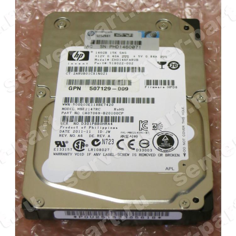 Жесткий Диск HP (Fujitsu) MBE2147RC 146Gb (U600/15000/16Mb) 6G SAS 2,5" For Gen4 Gen5 Gen6 Gen7 Integrity rx2800 i2 i4 rx6600 rx3600 rx2660(EH0146FARUB)