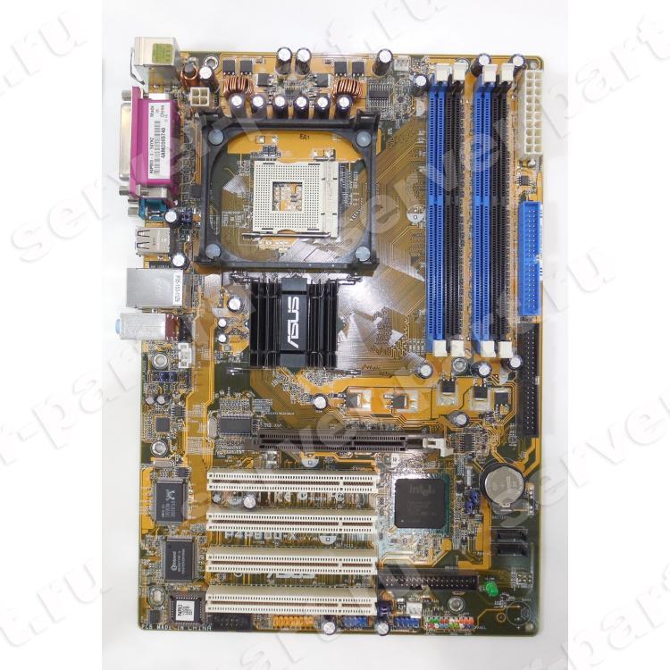 Материнская Плата ASUS i865PE Socket 478 HT 4DualDDR400 2SATA U100 AGP8x 4PCI ADI-6ch LAN ATX(P4P800-X/L)