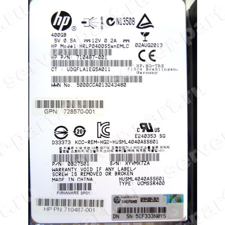 Твердотелый Накопитель SSD SAS HP (Hitachi) 400Gb 6G U600 MLC SAS 2,5" 520bps For 3PAR StoreServ M6710 SS700 7000(727399-001) Твердотелый Накопитель SSD SAS HP (Hitachi) 400Gb 6G U600 MLC SAS 2,5" 520bps For 3PAR StoreServ M6710 SS700 7000(727399-001)