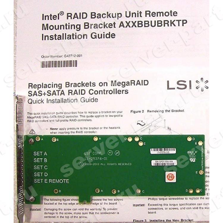 Держатель Батареи BBU Intel (LSI Logic) Backup Unit PCIe Slot Mounting Bracket PCI For AXXRMFBU5 AXXRSBBU9 In 1U 2U Systems(BBU-BRACKET-05)
