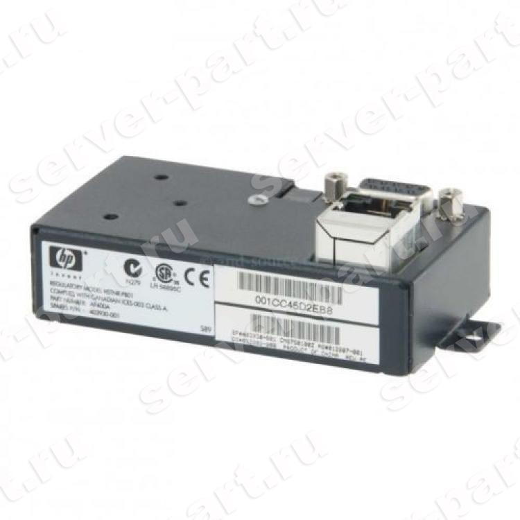 Плата Удаленного Управления HP PDU Management Module 2xRS-232 10/100Мбит/сек RJ45 Web/SNMP For UPS R8000/3 R12000/3 RP36000/3(HSTNR-PB01)