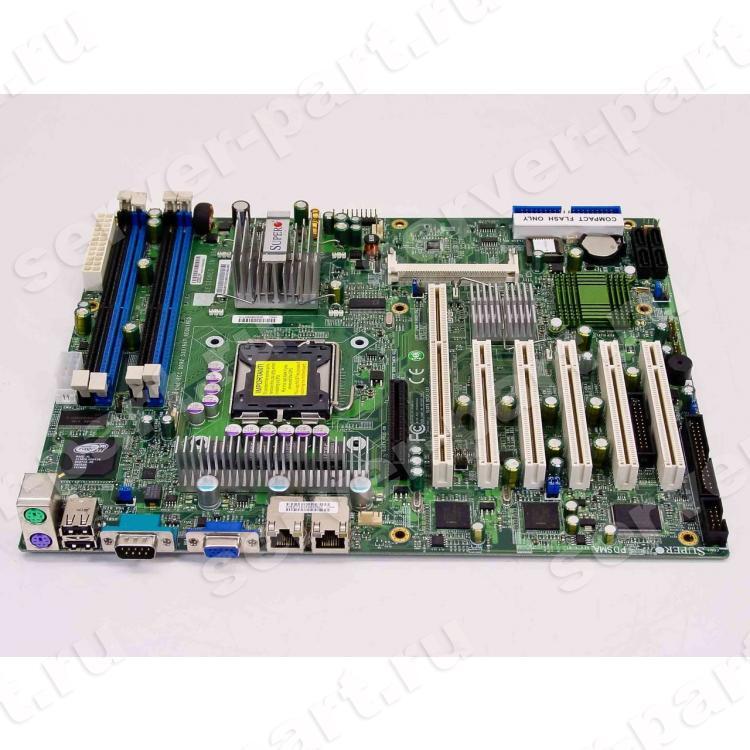 Материнская Плата Supermicro iE3000 S775 4DualDDRII-667 4SATAII U100 PCI-E8x PCI-X 5PCI 2LAN1000 SVGA ATX(PDSMA+)