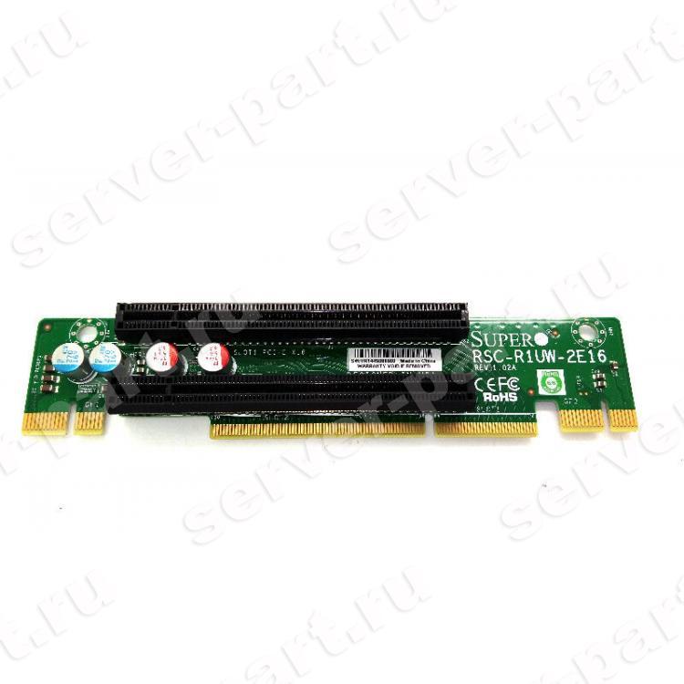 Riser SuperMicro 2PCI-E16x LHS WIO 1U For 1027R-72BRFTP 1027R-72RFTP 1027R-N3RF 1027R-WRF 1027R-WRF4+ SYS-1027R-WRFT+ 5017R-WRF 6017R-72RFTP 6017R-N3RF4+ SYS-6017R-N3RFT+ SYS-6017R-NTF 6017R-WRF SYS-1018R-WC0R SYS-1028R-TDW 1028R-WC1R(RSC-R1UW-2E16)