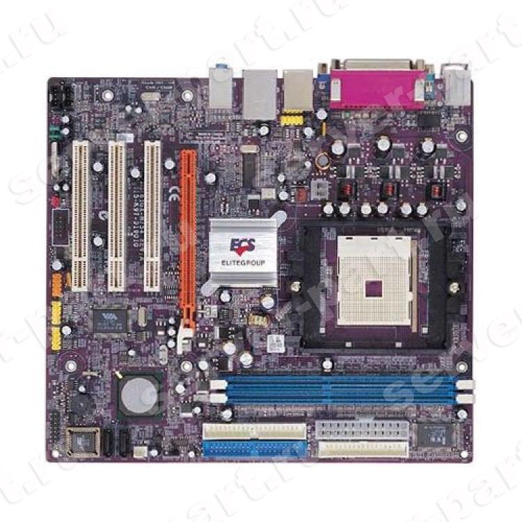 Материнская Плата Elitegroup SIS761GX S754 2DDR400 2SATA U133 PCI-E16x 3PCI SVGA AD1888-6ch LAN mATX(761GX-M754)