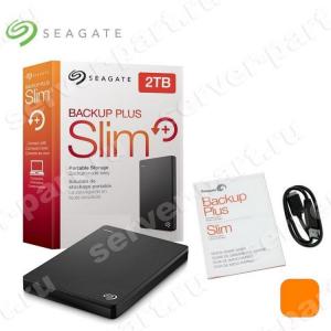 Внешний Жесткий Диск Seagate Backup Plus Slim 2Tb 5Гбит/сек 2,5" USB 3.1 (USB Micro-B)(STDR2000100)