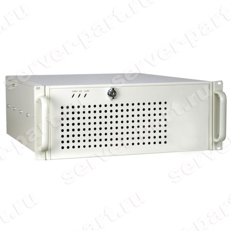 19" корпус 4U, Для объединительной платы формата ATX, 2 х 8 см кулер, Источник питания ACE-A130B-RS 300Вт ATX, белый(RACK-3000GWATX-R21/A130B)