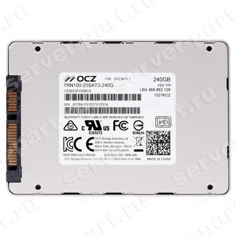 Твердотелый Накопитель SSD OCZ Trion 100 240Gb U600 AES TRIM TLC 6G SATAIII 2,5"(TRN100-25SAT3-240G)
