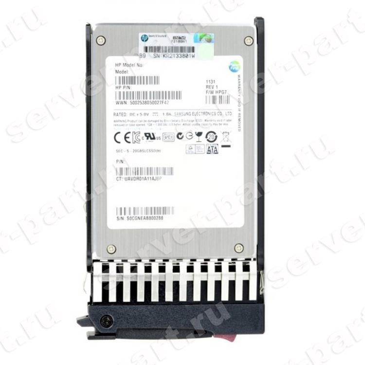 Твердотелый Накопитель SSD HP (Samsung) 400Gb SATAII 3G 2,5"/3,5" For G5 G6 G7(637072-001)