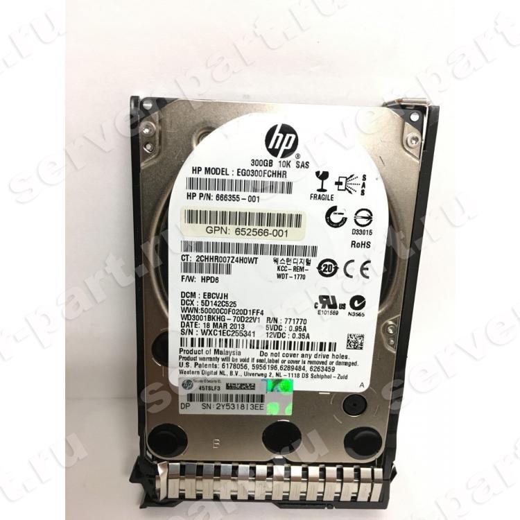 Жесткий Диск HP (Western Digital) XE WD3001BKHG-70D22V1 300Gb (U600/10000/32Mb) RAFF 6G SAS 2,5" For Gen4 Gen5 Gen6 Gen7 Integrity rx2800 i2 i4 rx6600 rx3600 rx2660(507129-003)