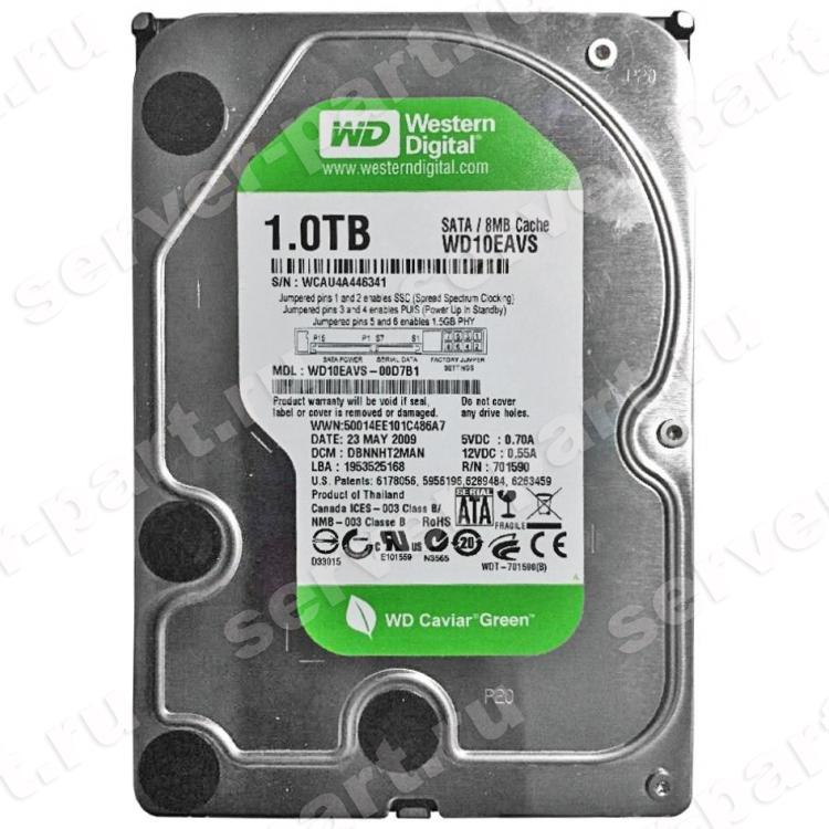 Жесткий Диск Western Digital Caviar Green 1Tb (U300/IntelliPower/8Mb) NCQ SATAII(WD10EAVS-00M4B0) Жесткий Диск Western Digital Caviar Green 1Tb (U300/IntelliPower/8Mb) NCQ SATAII(WD10EAVS-00M4B0)