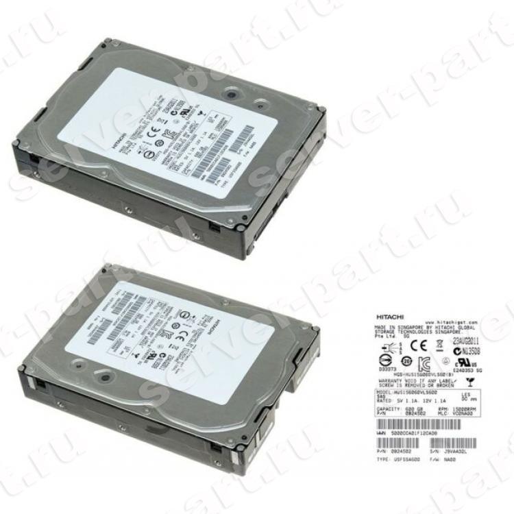 Жесткий Диск Hitachi Ultrastar 15K600 600Gb (U600/15000/64Mb) 6G SAS 3,5"(HUS156060VLS600)
