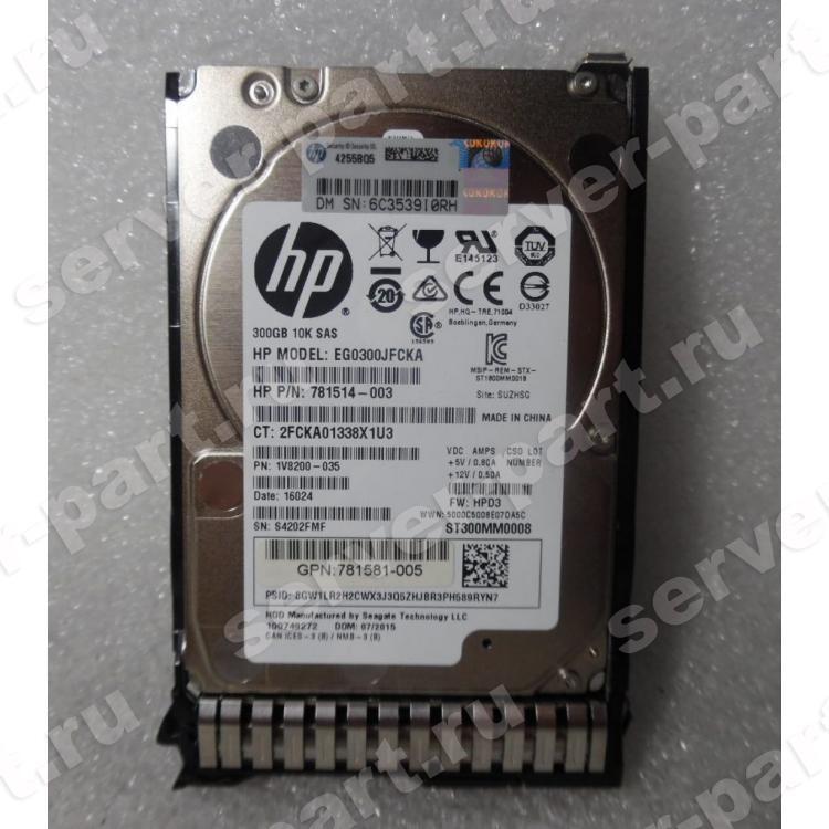 Жесткий Диск HP (Seagate) Enterprise Performance 10K HDD v8 ST300MM0008 300Gb (U1200/10000/128Mb) 512n 12G SAS 2,5" For Gen5 Gen6 Gen7 Gen8 Gen9 Gen10 MSA2052 MSA2050 MSA2042 MSA2040 MSA1050 MSA1040(1V8200-035)