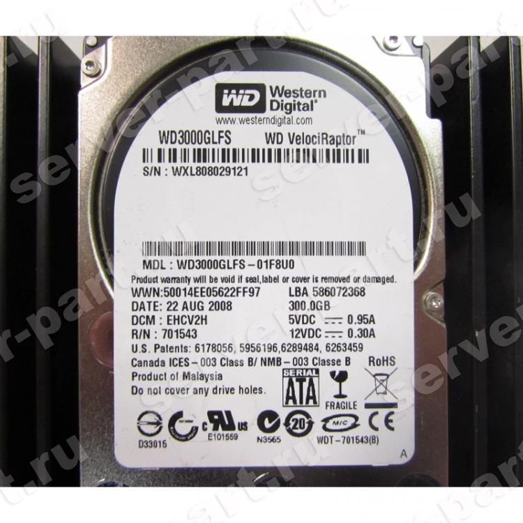 Жесткий Диск Western Digital VelociRaptor 300Gb (U300/10000/16Mb) SATAII 2,5"(WD3000GLFS-01F8U0)